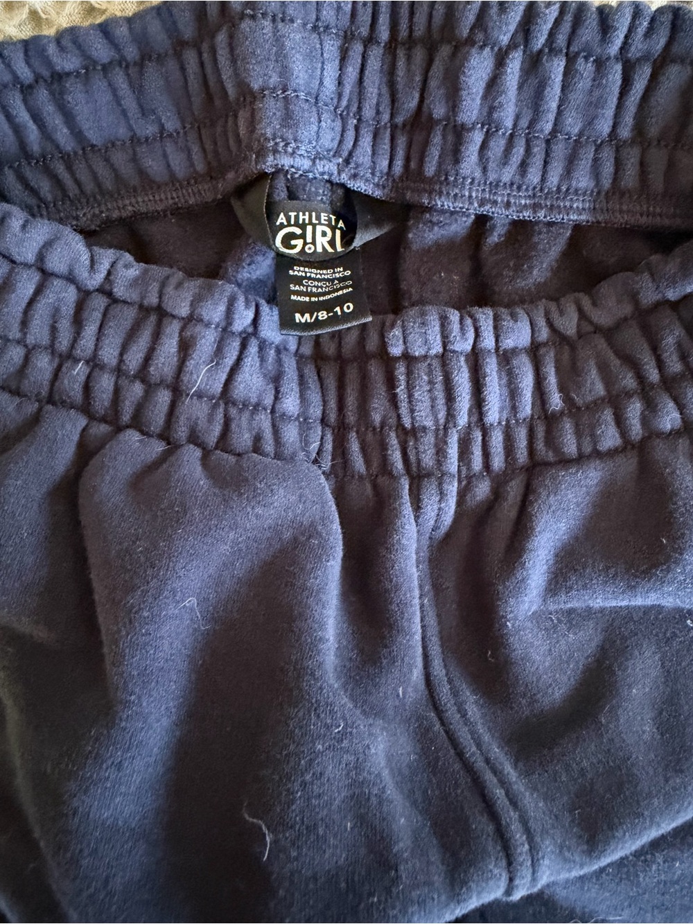 Athleta Girl Navy Elastic Waist Joggers